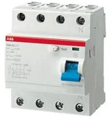 Bezpieczniki elektryczne - Abb-entrelec f427813  . elettrocondutt (ABB SPA) f427813 °F204 AC 40 A/003 4P Diff Pure F427813 - miniaturka - grafika 1