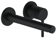 Baterie umywalkowe - Actima Pi Bateria umywalkowa ścienna czarny mat AREX.1214BL - miniaturka - grafika 1