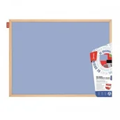Tablice i flipcharty - MEMOBOARDS Tablica magnetyczna suchościeralna rama drewniana 60x90cm niebieska /TMN96D/1/ DK261-1 - miniaturka - grafika 1