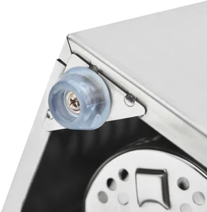 vidaXL Pojemnik na sztućce, 3 przegrody, prostokątny, stal nierdzewna vidaXL - Akcesoria do sztućców - miniaturka - grafika 7