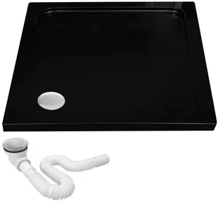 Rea Savoy brodzik 90x90 cm kwadratowy czarny REA-K4803 - Brodziki prysznicowe - miniaturka - grafika 2