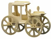 Puzzle - Pebaro Pebaro 850/4 drewniany zestaw konstrukcyjny 3D Puzzle Oldtimer 850/4 - miniaturka - grafika 1