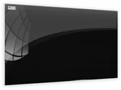 Tablice i flipcharty - Allboards Szklana tablica magnetyczna czarna 120x90 TS120x90BK+MGR-W - miniaturka - grafika 1