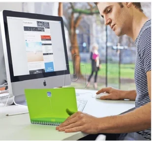 Oxford Kołonotatnik Oxford My Colours  A5/90 kratka - Notesy i bloczki - miniaturka - grafika 2