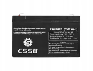 Akumulator żelowy 6V 12Ah - Baterie do zasilaczy awaryjnych UPS - miniaturka - grafika 6