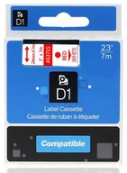 Papier do drukarek - Dymo Taśma zamiennik 53715, 24mm x 7m, czerwony druk / biały podkład - miniaturka - grafika 1