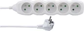 Listwy zasilające - EMOS Listwa zasilająca Przedłużacz z uziemieniem 5 gniazd biały 1,5m P0511 - miniaturka - grafika 1