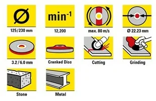 TROTEC Zestaw tarcz tnących i ściernych w korzystnym 11-paku - Materiały ścierne - miniaturka - grafika 5