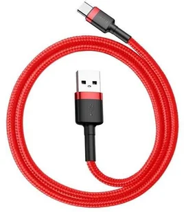 Baseus Kabel USB do USB-C Cafule 3A 1m czerwony) 10890X2 - Adaptery i przejściówki Baseus Kabel USB do USB-C Cafule 3A 1m czerwony) 10890X2 - Adaptery i przejściówki - miniaturka - grafika 2