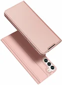 Etui i futerały do telefonów - Dux Ducis Skin Pro kabura etui pokrowiec z klapką Samsung Galaxy S22 różowy - miniaturka - grafika 1