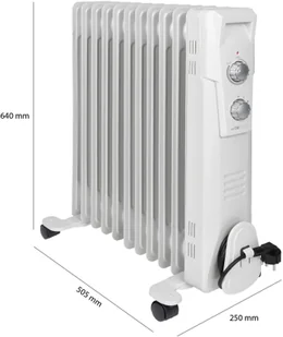 CLATRONIC Grzejnik olejowy 11 żebrowy RA 3737 - Ogrzewanie przenośne - miniaturka - grafika 7