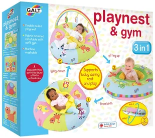 James Galt Galt Toys Gniazdko z pałąkiem do zabawy 3-w-1, dwustronne, 381004819 - Maty edukacyjne - miniaturka - grafika 6