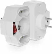 Przedłużacze i rozgałęźniki - Złodziejka Rozgałęźnik z wyłącznikiem R-12WS-B - miniaturka - grafika 1