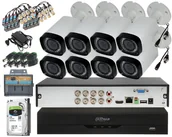 Zestawy do monitoringu - Dahua Zestaw monitoringu na 8 Kamer Full HD 2.1Mpx Motozoom IR-30m HAC-HFW1200RP-VF-27135/XVR5108HS-I2 - miniaturka - grafika 1
