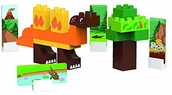 Klocki - B&B BIOBUDDI BiOBUDDI 0186 Dinozaury-Stegozaurus klocki budowlane, wielokolorowe 0186 - miniaturka - grafika 1