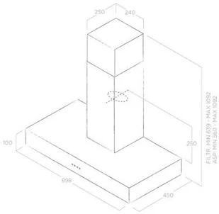 Elica SPOT URBAN ZINC/A/90 - Okapy kuchenne - miniaturka - grafika 7