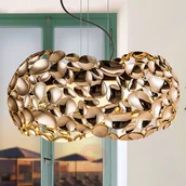 Lampy sufitowe - Schuller Lampa wisząca LED Narisa 46 cm różowa/brązowa - miniaturka - grafika 1