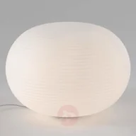 Lampy stojące - FONTANA ARTE Designerska lampa stołowa Bianca ze szkła, 50 cm - miniaturka - grafika 1