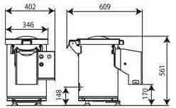 Resto Quality Obieraczka do czosnku wsad 3 kg 0,27 kW C/E GP3 GP3 C/E - Krajalnice gastronomiczne - miniaturka - grafika 2