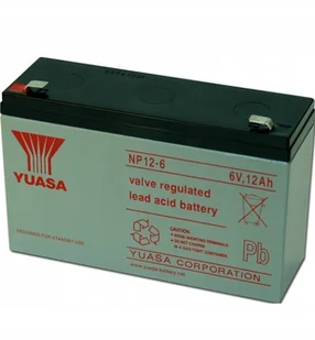 Yuasa Akumulator żelowy AGM Yuasa NP12-6 6 V 12 Ah - Akcesoria i części modelarskie - miniaturka - grafika 2