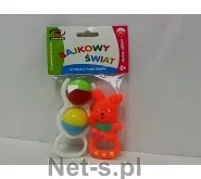 Gryzaki dla dzieci - AM Zabawka gryzak + grzechotka 106A p12 - miniaturka - grafika 1