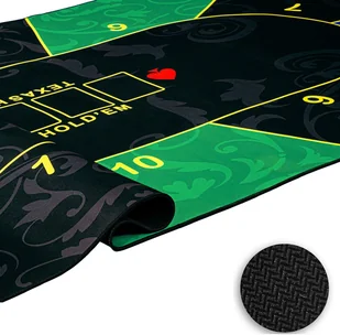 MKS ZIELONA MATA DO POKERA 200x90CM POKŁADKA STÓŁ BLAT 20030150 - Zestawy do pokera - miniaturka - grafika 6