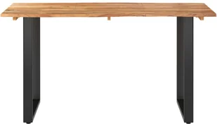 vidaXL Stół jadalniany, 140x70x76 cm, lite drewno akacjowe - Stoły - miniaturka - grafika 3