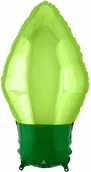 Oświetlenie świąteczne - Amscan Balon foliowy Lampka świąteczna zielona - 27 x 55 cm - 1 szt. 4204701 - miniaturka - grafika 1