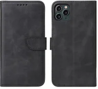 Etui i futerały do telefonów - Hurtel Futerał etui portfel z klapką do iPhone 11 Pro Max czarny - miniaturka - grafika 1