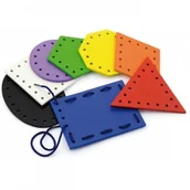 Zabawki interaktywne dla dzieci - VIGA Kształty do Nawlekania - miniaturka - grafika 1