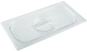 Pojemniki i kosze gastronomiczne - APS Pokrywa prostokątna z poliwęglanu GN 1/9 176x108 mm, przeźroczysta | 82059 82059 - miniaturka - grafika 1