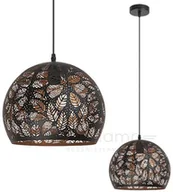 Lampy sufitowe - Rabalux LAMPA wisząca MANORCA 2276 orientalna OPRAWA zwis kula ball liście czarny złoty 2276 - miniaturka - grafika 1