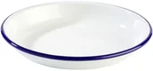 Wyposażenie lokali gastronomicznych - APS Talerz głęboki 220 mm, biało-niebieski | Enamelware 40662 - miniaturka - grafika 1