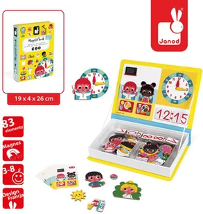 Janod Magnetyczna układanka Uczę się zegarka - Układanki dla dzieci - miniaturka - grafika 48