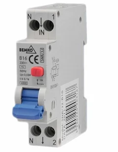 Bemko Wyłącznik różnicowo-nadprądowy 1P C 25A 30mA TYP AC A07-SNR-32-C25 - Bezpieczniki elektryczne - miniaturka - grafika 2