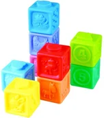 Klocki - Teddies klocki gumowe 9 szt - miniaturka - grafika 1