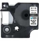 Papier do drukarek - Dymo Taśma do 45013 LM160 12mm/7m biała czarny - miniaturka - grafika 1