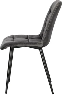 Intesi Krzesło Plaid szare/ czarne nogi - Krzesła - miniaturka - grafika 8