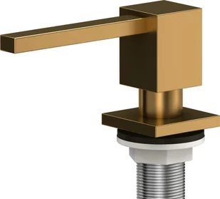 Quadron Dozownik płynu PVD miedziany 350 ml EMMA Quadron MFT002-PVDC - Mydelniczki i dozowniki mydła - miniaturka - grafika 3