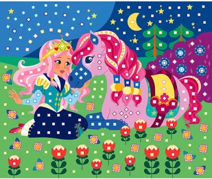 Janod Zestaw artystyczny Mozaika Konie i jednorożce 5+, (stary indeks: J07804) solution-bc-7945-0 - Zabawki kreatywne - miniaturka - grafika 7