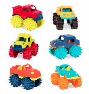 B.Toys Monster Trucks 6 pojazdów zestaw w torbie - Zabawki do piasku - miniaturka - grafika 3