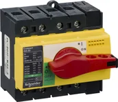 Wyłączniki światła i elektryczne - Schneider Rozłącznik-mocy-kompaktowy-INS80-żółto-czerwony-80A-4P 28921 - miniaturka - grafika 1