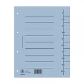 Pudła i kartony archiwizacyjne - Donau Przekładka karton, A4, 235x300mm, 1-10, 1 karta, niebieska 8610001-10 - miniaturka - grafika 1