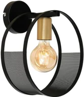 Lampy ścienne - Luminex Kinkiet Siner black/gold 1 695) 695 - miniaturka - grafika 1