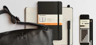 Moleskine Notes Czarny L Twarda Oprawa Gładki / Linia | OSZCZĘDZAJ DO 80% - ZADZWOŃ! PROMOCJA! MOSK-L-BLK-DOUBLE - Notesy i bloczki - miniaturka - grafika 5