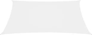 vidaXL Żagiel ogrodowy, tkanina Oxford, prostokątny, 2,5x3 m, biały 135260 - Parasole ogrodowe - miniaturka - grafika 3