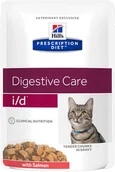 Mokra karma dla kotów - Hills Prescription Diet Prescription Diet Feline i/d Digestive Care łosoś w sosie 12 x 85 g - miniaturka - grafika 1