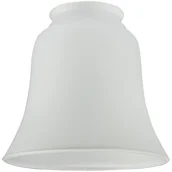 Oprawy, klosze i abażury - Westinghouse Lighting 8703640 4,3 cm klosz lampy wykonany z satynowanego szkła, dzwonek kształt, biały, 12.1 x 12.1 x 11.1 cm 8703640 - miniaturka - grafika 1