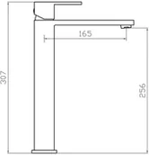 Baterie umywalkowe - BESCO PMD Varium I Jednouchwytowa bateria umywalkowa wysoka czarny mat BU-VI-CZ - miniaturka - grafika 1