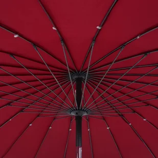 vidaXL Parasol ogrodowy na słupku aluminiowym, 270 cm, bordowy vidaXL - Parasole ogrodowe - miniaturka - grafika 3
